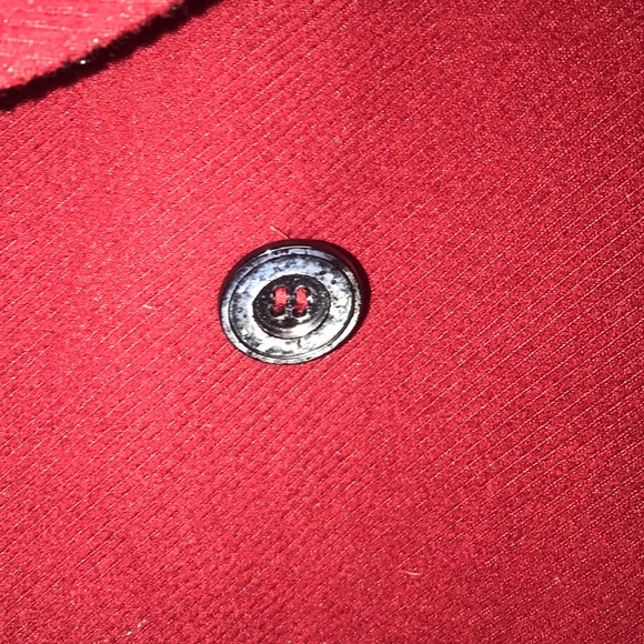 Nicole Miller Red & Black Peacoat - Picture 8 of 8